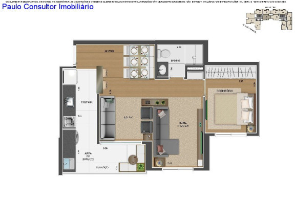 Imagem Apartamento com 2 Quartos à Venda, 54 m² em Centro - Diadema