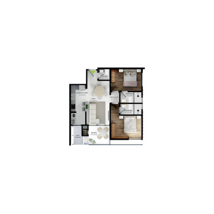 Imagem Apartamento com 2 Quartos à Venda, 70 m² em Morretes - Itapema