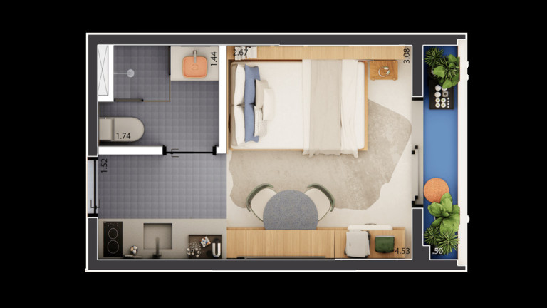 Imagem Imóvel com 1 Quarto à Venda, 17 m² em Vila Buarque - São Paulo