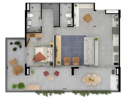 Imagem Studio com 1 Quarto à Venda, 42 m² em Jardim Anália Franco - São Paulo Imagem Studio com 1 Quarto à Venda, 42 m² em Jardim Anália Franco - São Paulo