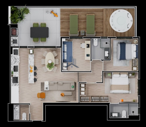Imagem Apartamento com 2 Quartos à Venda, 73 m² em Costa E Silva - Joinville