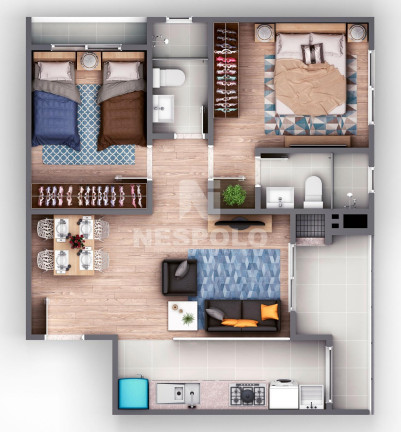Imagem Apartamento com 1 Quarto à Venda, 61 m² em Vila Operaria - Itajai Imagem Apartamento com 1 Quarto à Venda, 61 m² em Vila Operaria - Itajai