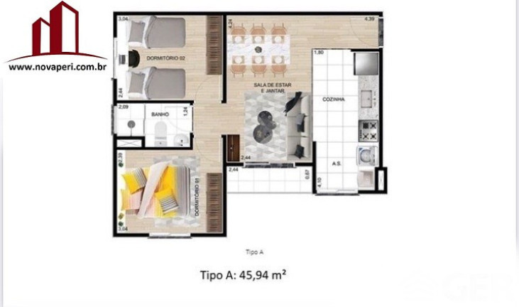 Imagem Apartamento com 2 Quartos à Venda, 45 m² em Jardim Dos Abreus - Caieiras Imagem Apartamento com 2 Quartos à Venda, 45 m² em Jardim Dos Abreus - Caieiras