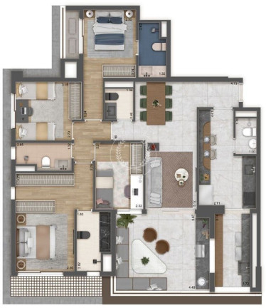 Imagem Apartamento com 3 Quartos à Venda, 132 m² em Jardins - São Paulo Imagem Apartamento com 3 Quartos à Venda, 132 m² em Jardins - São Paulo