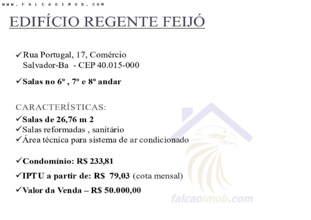 Imagem Sala Comercial à Venda, 26 m² em Caminho Das árvores - Salvador