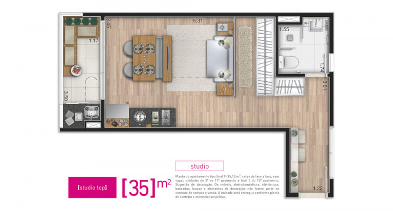 Imagem Studio com 1 Quarto à Venda, 32 m² em Moema - São Paulo Imagem Studio com 1 Quarto à Venda, 32 m² em Moema - São Paulo