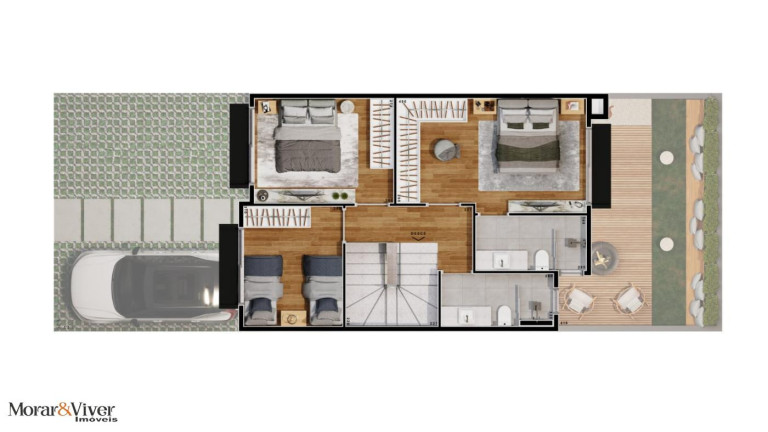 Imagem Casa com 3 Quartos à Venda, 103 m² em Santa Felicidade - Curitiba Imagem Casa com 3 Quartos à Venda, 103 m² em Santa Felicidade - Curitiba