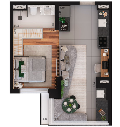 Imagem Apartamento à Venda, 37 m² em Perdizes - São Paulo