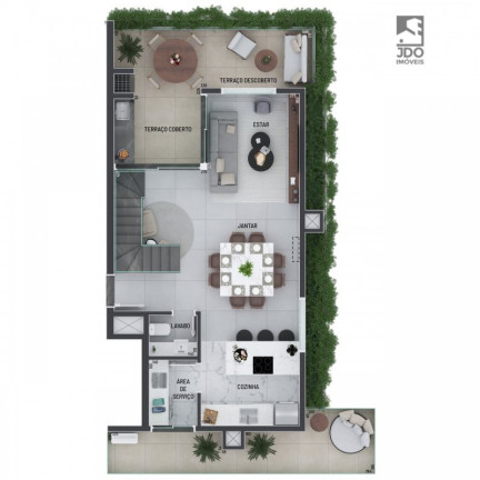 Imagem Cobertura com 2 Quartos à Venda, 133 m² em água Verde - Curitiba