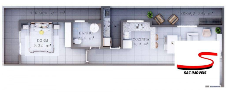 Imagem Apartamento com 1 Quarto à Venda, 41 m² em Canto Do Forte - Praia Grande Imagem Apartamento com 1 Quarto à Venda, 41 m² em Canto Do Forte - Praia Grande