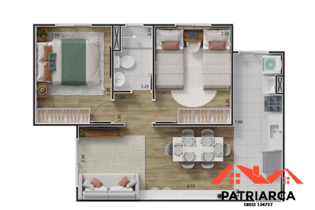 Imagem Apartamento com 2 Quartos à Venda, 43 m² em Dona Edith Campos Fávero - Paulínia Imagem Apartamento com 2 Quartos à Venda, 43 m² em Dona Edith Campos Fávero - Paulínia