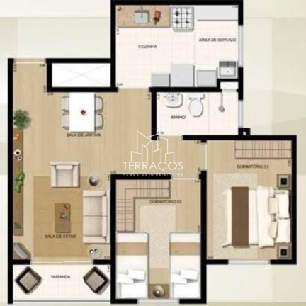 Imagem Apartamento com 2 Quartos à Venda, 56 m² em Jardim Guanabara - Jundiaí Imagem Apartamento com 2 Quartos à Venda, 56 m² em Jardim Guanabara - Jundiaí