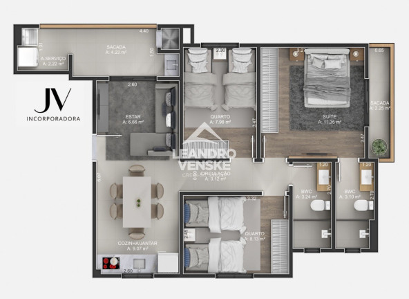 Imagem Apartamento com 3 Quartos à Venda, 73 m² em Costa E Silva - Joinville Imagem Apartamento com 3 Quartos à Venda, 73 m² em Costa E Silva - Joinville