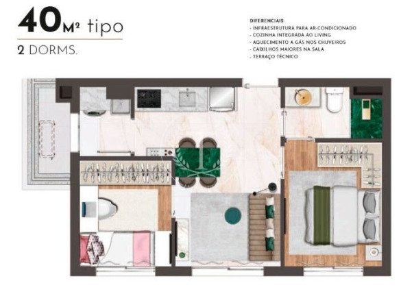 Imagem Apartamento com 1 Quarto à Venda, 22 m² em São Paulo Imagem Apartamento com 1 Quarto à Venda, 22 m² em São Paulo