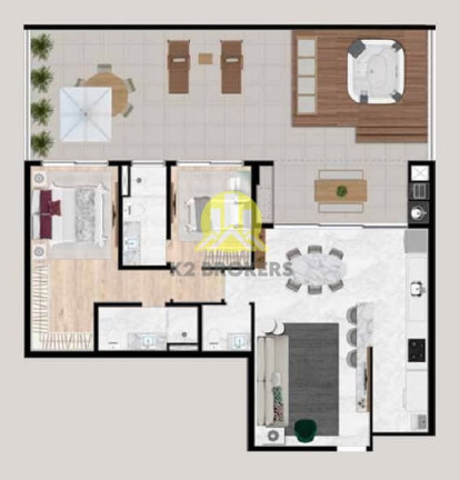 Imagem Apartamento com 2 Quartos à Venda, 124 m² em Mercês - Curitiba Imagem Apartamento com 2 Quartos à Venda, 124 m² em Mercês - Curitiba