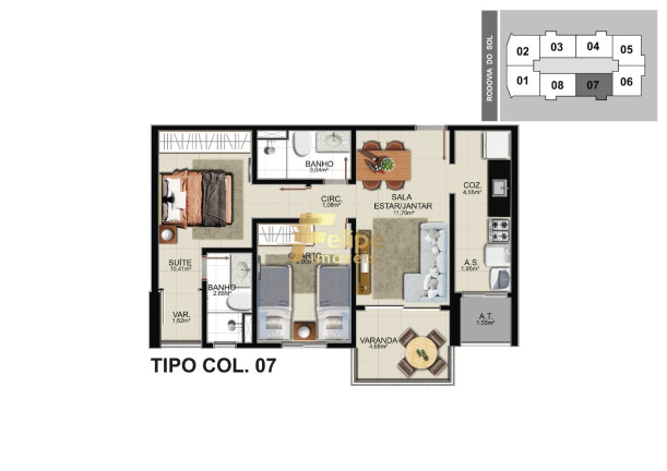 Imagem Imóvel com 2 Quartos à Venda, 59 m² em Praia De Itaparica - Vila Velha
