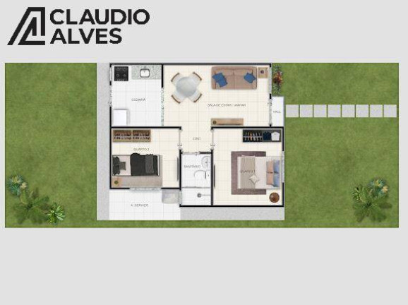 Imagem Casa de Condomínio com 2 Quartos à Venda, 50 m² em Conceição - Feira De Santana Imagem Casa de Condomínio com 2 Quartos à Venda, 50 m² em Conceição - Feira De Santana
