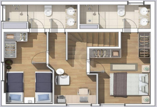 Imagem Loft com 2 Quartos à Venda, 91 m² em Vila Sfeir - Indaiatuba Imagem Loft com 2 Quartos à Venda, 91 m² em Vila Sfeir - Indaiatuba