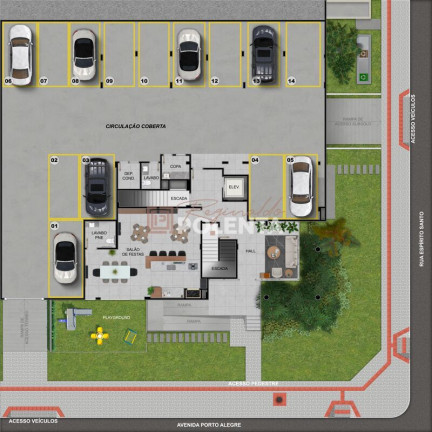Imagem Apartamento com 2 Quartos à Venda, 76 m² em Brasília - Criciúma