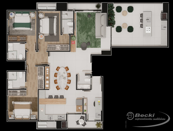 Imagem Cobertura com 3 Quartos à Venda, 163 m² em América - Joinville Imagem Cobertura com 3 Quartos à Venda, 163 m² em América - Joinville