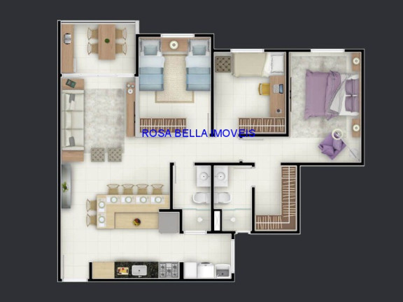 Imagem Apartamento com 3 Quartos à Venda, 86 m² em Capela - Vinhedo