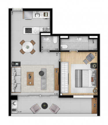 Imagem Apartamento com 2 Quartos à Venda, 64 m² em Brooklin Paulista - São Paulo Imagem Apartamento com 2 Quartos à Venda, 64 m² em Brooklin Paulista - São Paulo