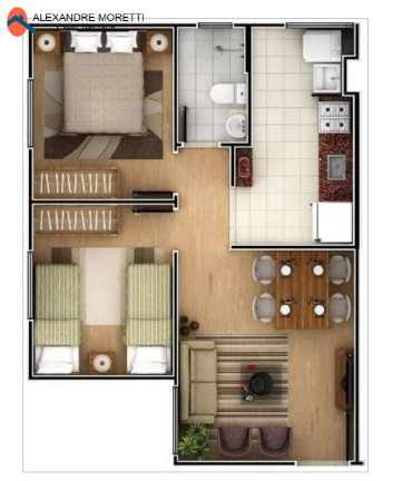 Imagem Apartamento com 2 Quartos à Venda, em Jardim Tatiana - Votorantim Imagem Apartamento com 2 Quartos à Venda, em Jardim Tatiana - Votorantim