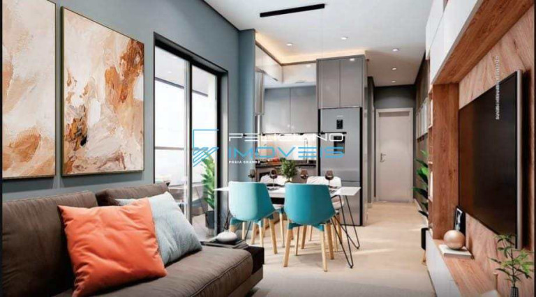 Apartamento com 1 Quarto à Venda, 50 m² em Guilhermina - Praia Grande