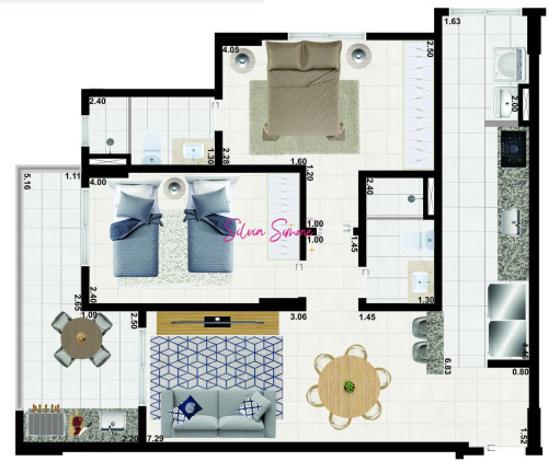 Imagem Apartamento com 2 Quartos à Venda, 83 m² em Aviação - Praia Grande Imagem Apartamento com 2 Quartos à Venda, 83 m² em Aviação - Praia Grande