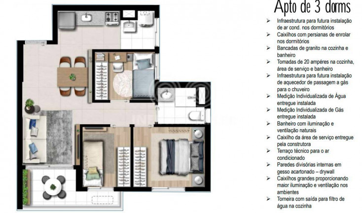 Imagem Apartamento com 3 Quartos à Venda, 55 m² em Lapa - São Paulo Imagem Apartamento com 3 Quartos à Venda, 55 m² em Lapa - São Paulo