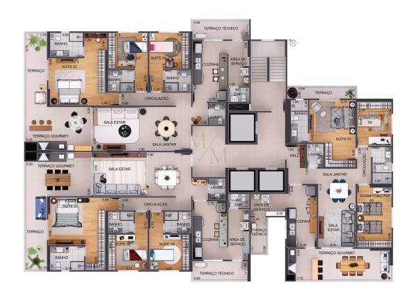 Imagem Apartamento com 3 Quartos à Venda, 170 m² em Aparecida - Santos Imagem Apartamento com 3 Quartos à Venda, 170 m² em Aparecida - Santos