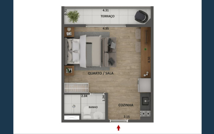 Imagem Imóvel com 1 Quarto à Venda, 26 m² em Barra Funda - São Paulo Imagem Imóvel com 1 Quarto à Venda, 26 m² em Barra Funda - São Paulo