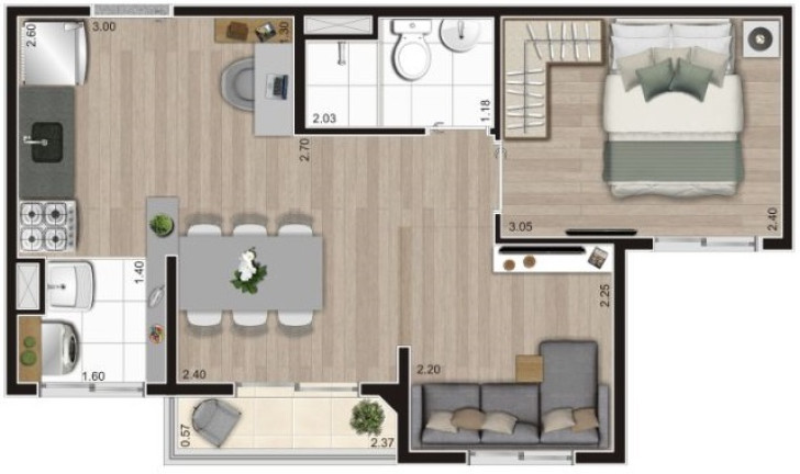 Imagem Apartamento com 2 Quartos à Venda, 37 m² em Vila Virgínia - São Paulo