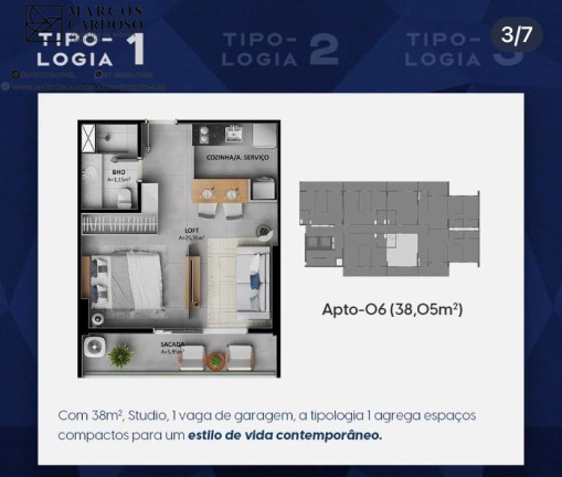 Imagem Imóvel com 1 Quarto à Venda, 38 m² em Jurunas - Belém Imagem Imóvel com 1 Quarto à Venda, 38 m² em Jurunas - Belém