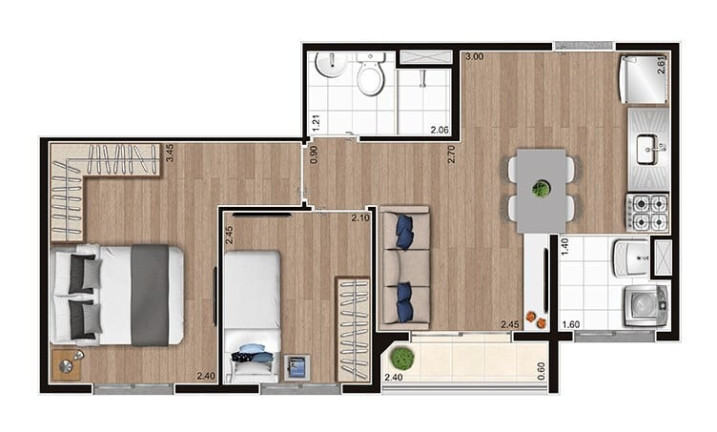 Imagem Apartamento com 2 Quartos à Venda, 37 m² em Vila Gea - São Paulo