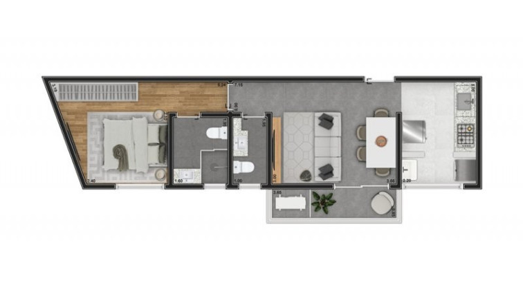 Imagem Apartamento com 1 Quarto à Venda, 56 m² em Marapé - Santos Imagem Apartamento com 1 Quarto à Venda, 56 m² em Marapé - Santos
