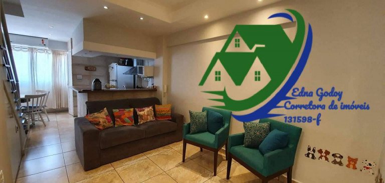 Imagem Apartamento com 2 Quartos à Venda, 70 m² em Centro - São Vicente Imagem Apartamento com 2 Quartos à Venda, 70 m² em Centro - São Vicente