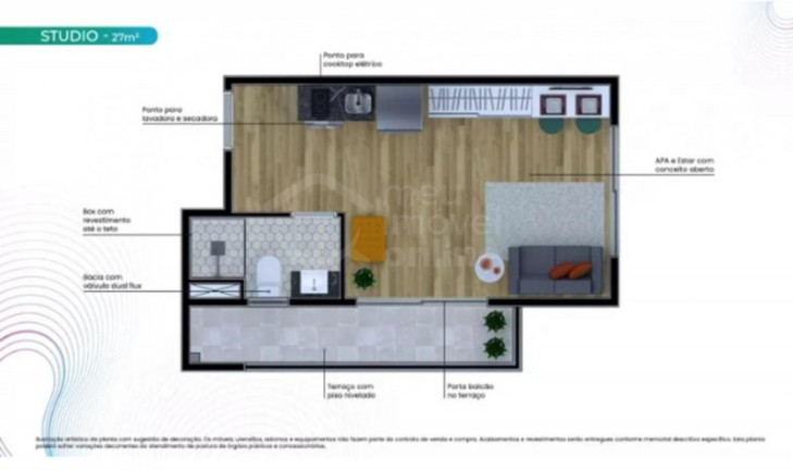 Imagem Studio à Venda, 27 m² em Brooklin Paulista - São Paulo