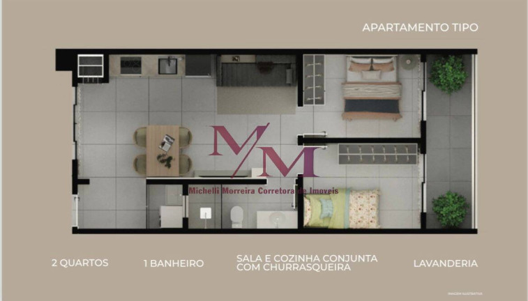 Imagem Apartamento com 2 Quartos à Venda, 54 m² em Perequê - Matinhos Imagem Apartamento com 2 Quartos à Venda, 54 m² em Perequê - Matinhos