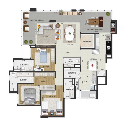 Imagem Imóvel com 3 Quartos à Venda, 133 m² em Jardim - Santo André Imagem Imóvel com 3 Quartos à Venda, 133 m² em Jardim - Santo André