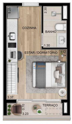 Imagem Apartamento com 1 Quarto à Venda, 24 m² em Campo Belo - São Paulo Imagem Apartamento com 1 Quarto à Venda, 24 m² em Campo Belo - São Paulo