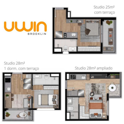 Imagem Apartamento com 1 Quarto à Venda, 28 m² em Brooklin Paulista - São Paulo Imagem Apartamento com 1 Quarto à Venda, 28 m² em Brooklin Paulista - São Paulo