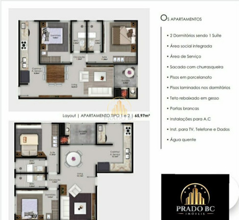 Imagem Apartamento com 2 Quartos à Venda, 66 m² em Ariribá - Balneário Camboriú Imagem Apartamento com 2 Quartos à Venda, 66 m² em Ariribá - Balneário Camboriú