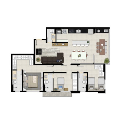 Imagem Apartamento com 3 Quartos à Venda, 110 m² em Setor Marista - Goiânia Imagem Apartamento com 3 Quartos à Venda, 110 m² em Setor Marista - Goiânia