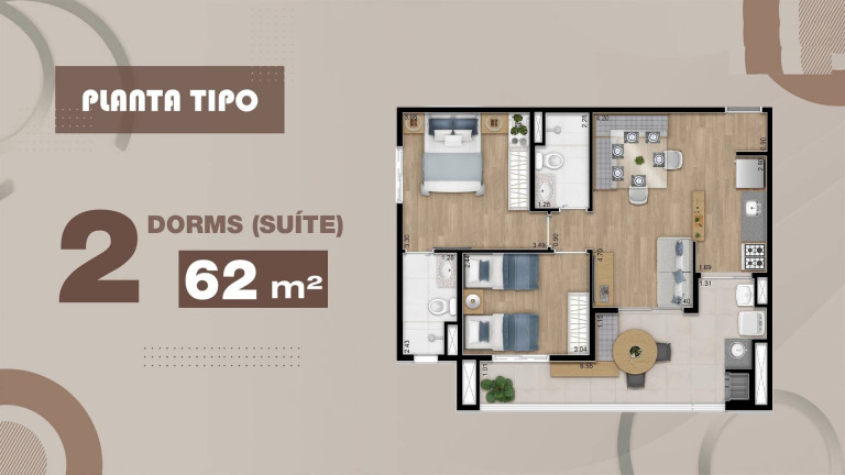 Imagem Apartamento com 2 Quartos à Venda, 62 m² em Vila Ipojuca - São Paulo