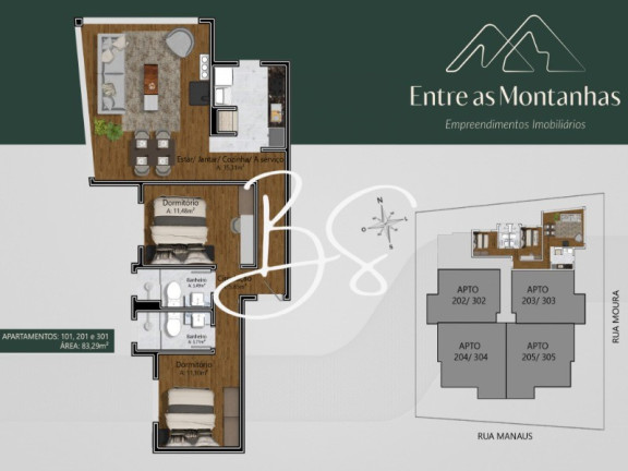 Imagem Apartamento com 2 Quartos à Venda, 83 m² em Moura - Gramado Imagem Apartamento com 2 Quartos à Venda, 83 m² em Moura - Gramado