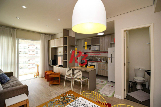 Imagem Apartamento com 1 Quarto à Venda, 57 m² em Gonzaga - Santos Imagem Apartamento com 1 Quarto à Venda, 57 m² em Gonzaga - Santos