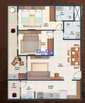 Imagem Apartamento com 2 Quartos à Venda, 80 m² em Vila Guilhermina - Praia Grande Imagem Apartamento com 2 Quartos à Venda, 80 m² em Vila Guilhermina - Praia Grande