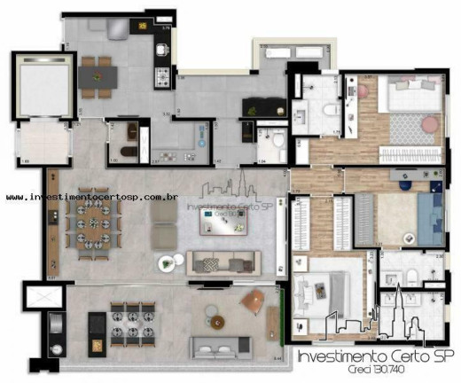 Imagem Apartamento com 4 Quartos à Venda, 165 m² em Vila Regente Feijó - São Paulo Imagem Apartamento com 4 Quartos à Venda, 165 m² em Vila Regente Feijó - São Paulo