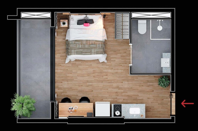 Imagem Imóvel com 1 Quarto à Venda, 39 m² em Brooklin Paulista - São Paulo Imagem Imóvel com 1 Quarto à Venda, 39 m² em Brooklin Paulista - São Paulo